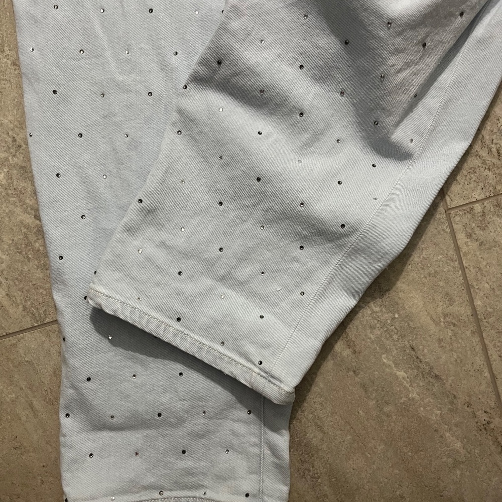 BOYFRIEND CAPRI SIZE 18 WITH SPARKLES (slightly wrinkled NWOT) - Picture 8 of 9